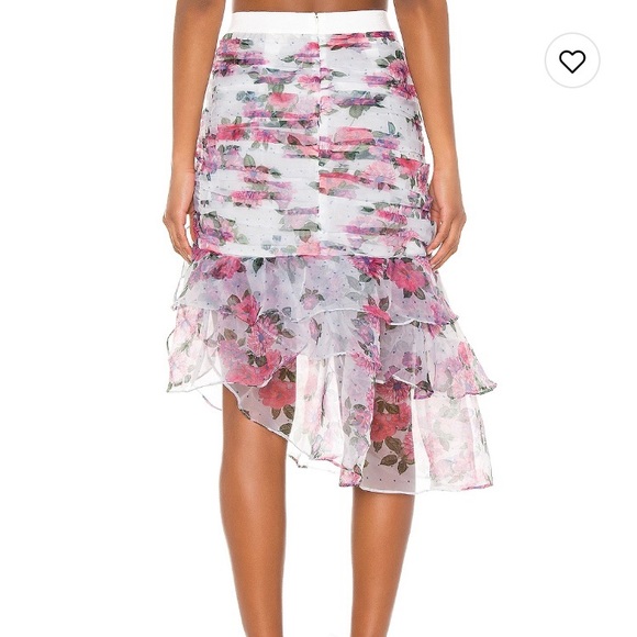 For Love & Lemons- Asymmetric Ruffle Skirt - Picture 2 of 5
